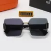 Designersolglasögon Mode Solglasögon UV-beständiga populära män kvinnor lyx Retro Designers fyrkantiga solglas Casual Mångsidiga glasögon med boxpresent