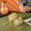 Maty stołowe 2022 Izolacja kuchenna anty-szalowa złota folia akrylowa akrylowa kawa mata Mata Kreatywny dom do domu