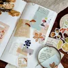 Pcspack Sonbahar Düşen Yapraklar DIY Diary Sticker Albüm Etiket Scrapbooking Okul Ofis Kırtasiyesi için Dekorasyon