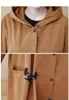 Women's Trench Coats Fashionable Female Clothing Maternity Coat Women Oversize Big Size Windbreaker Autumn Clothes Hooded 1468