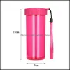 Tumblers 430Ml Transparent Plastic Tumblers Cup Portable Leakproof And Dropproof Sports Handy Water Bottle Ship Fhl458Wll Drop Deliv Dhzyo