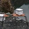 Mobili da campeggio Tavolo pieghevole IGT portatile da esterno Barbecue da campeggio Scrivania in legno massello Tour senza guida Picnic Cottura combinata