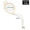 Anklets Classic Simple Metal Gold Color Chain Toe Ring Fashion Round Sequin Tassel Pendant Bohemia Anklet For Women Foot Jewelry