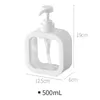 Liquid Soap Dispenser 300 500ml Bathroom s Refillable Lotion Shampoo Shower Gel Holder Portable Travel Empty Bath Pump Bottle 221207