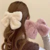 Accessoires cheveux filles mode peluche grand nœud épingle à cheveux mignon nœud papillon Barrette pince femmes élégantes pinces à cheveux fête