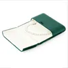 Bolsas de joalheria Caixa de flanela de alta qualidade Caixa de flanela em forma de coração Colar de pérolas Pacotes Presente Mãe personalizada