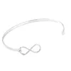Armreif IJB0446 Infinity Logo Armband Edelstahl Armreifen/Armbänder Modeschmuck Geschenk für Frauen