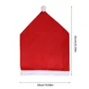 Stol täcker jul Santa Hat Set av 6 röda claus slipcovers för hemmamiddag