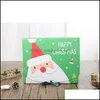 Christmas Decorations Christmas Eve Big Gift Box Santa Claus Fairy Design Kraft Papercard Present Party Favor Activity Red Green Gif Dhnzl