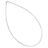 Chokers Elegant Simple Choker Collars Necklace For Women Real Pure 925 Sterling Silver Jewelry 16 18 20 22 24 Inch 221207