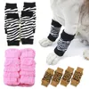 Hundkläder 2 par Vinter Pet Creative Warm Leg Protector Cat Puppy Cotton Warmer Socks Knee Supplies 7A2696