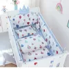 RAIRO DEI LETTO 5 pezzi set nati per bambini per bambini Riduttore protettore per bambini Sleeptive Fence Cotton Stampting Foglio 221208