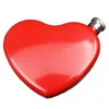 Hip Flasks Creative Heart Typ Mini Flask 125ml/4.4 uncji Podróż na zewnątrz przenośna whisky wódka na miłość batonik shochu wina