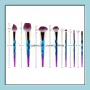 Other Household Sundries Sundries 7Pcs/Set Powder Foundation Eyeshadow Contour Highlight Blending Cosmetic Brush Makeup Brushes Set Dhaog