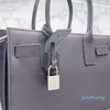 Bolsos de mano, bolso cruzado, bandolera, carteras para mujer, grano de cocodrilo con cerradura, bolsa para el polvo, bolso cruzado negro, bolso de diseñador sac de jour 26194h