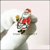 Pins broches 100 stcs aangepaste email metalen pinnen broche master schort revers pin santa masonic kerst badge mason cartoon kerstmannen dr dh7mf