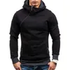 Mens Hoodies Sweatshirts Casual Solid Diagonal dragkedja Långärmad hoodie Men hoody Pullover Sweatshirt Hooded Sweat Homme 221207