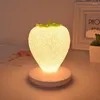 Nachtlichten Fruitlamp Little Strawberry Led Light voor Dining Room Cafe Bar Decor USB Lading Dimable Lighting Kerstcadeau