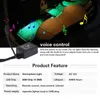 LED Auto LED RGB Interior atmosphère Light Light Decorative Foot Lampe avec USB Wireless Remote Music Control plusieurs modes pour la voiture