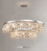 Postmodern Light Luxury Crystal vardagsrum ljuskrona nordiskt led sovrumslampa avancerad restaurangmodellrumslampor