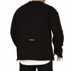 Herrtröjor tröjor Ankomst Män fitness Full Loose Hip Hop Men's Sweatshirts Regular O-Neck Outdoor Men Hoodies 221208