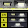 160 LED Solar Wall Lights Outdoor Waterdichte PIR Motion Sensor Lighting Park Courtyard Hek Street Garden Decoratielamp