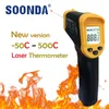 Thermomètre infrarouge numérique sans Contact 500C, pyromètre Laser pour chaudière, four domestique, confiserie, eau de bain, barbecue, température