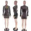 Herfst winter vrouwen tweedelig jurk casual outfits lange mouw sexy v nek crop top bodycon mini rok set pakken pakken