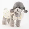 Hondenkleding lente en zomer dunne geborduurde kersen huisdier kip kattenkleding schattige jurk chihuahua yorkshire puppy vest