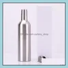 Tumblers Stainless Steel Wine Bottle Vacuum Flask Tumblers Double Walls Insated Beer Glasses Travel Water Bottles Mugs Kids Cup Lxl3 Dhiku