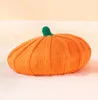 New Baby Pumpkin Hats Chapéus-Crochê-Crochetes Feio Infantil Infantas Photo Props Toddler meninos meninas fantasia de inverno chapéu de boina quente Halloween Pumpkin presente