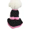 Chien Vêtements Animaux Robes Vêtements Printemps Été Chiot Chiens Coton Respirant Jupe Avec Noeud Arc Accessoires Pour Animaux