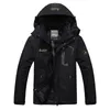 Hommes vers le bas Parkas automne vestes en peluche polaire hiver Parka hommes coupe-vent plus velours épais chaud noir manteau de fourrure mâle à capuche Anorak imperméable 221207