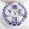 purple wedding jewellery sets