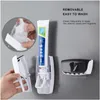 Toothbrush Holders holder for toothbrush Automatic Auto Toothpaste Dispenser bathroom accessories Mounted Squeezer Bathroom bao 221207