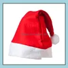 Party Hats Christmas Santa Claus Hats Red And White Cap Party Hatsfor Santaclaus Costume Xmas Decoration For Kids Adt Christmashat S Dhaig