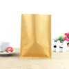 Open bovenste vacuüm kraft bruin papieren pakket zak warmteafdichtingsklep pakking zakken voedselopslag verpakking zakje zak