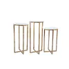 3pcs/lot upscale mesa de casamento peças centrais decoração rack rack de ouro bolo de ouro stand stand guia rodoe stander para festa