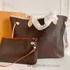 Mirror Shopping Totes Designer-Damen-Einkaufstasche Never Check Handtasche Schulterkupplung Geldbörse Doppelgriffe Plaid Alte Blumen Lederbeschläge