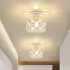 Plafondlampen creatief kristal minimalistisch licht eenvoudige lamp slaapkamer steeg Europees ijzer
