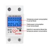 Din Rail Digital Single Phase Reset Zero Energy Meter kWh Voltage Current Power Consumption Wattmeter Electricity 220V AC