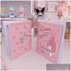 Notepads Kawaii Japanese Style Cute Cartoon Printed Pattern Notebook Coil Hand Account Notepad Diary Student Planner 210611 Drop Del Dhow8