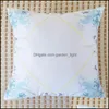 Pillow Case Lace Cushion Ers Sublimation Blanks Pillow Case Er Bedroom Pattern Home Decor Womens Digital Printing 6 2Xz M2 Drop Deli Dhrnp