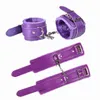 Sex Toy Dildo Toys Handcuffs 1Pair Pu Leather Restraints Bondage CUFFS Rollplay Tools Erotic For Couples Game Products Y