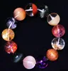 Colares de miçangas F1-F28 Ghost Ghost Ghost Natural Red Copper Hair Crystal Strawberry Duobao Single Bread Bracelet FF 221207