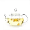 Coffee Tea Sets 1Pc Practical Resistant Bottle Cup Glass Teapot With Infuser Tea Leaf Herbal Coffee 400Ml 249 S2 Drop Delivery Hom Dhety