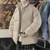 Męskie Parkas Mens HARAJUKU Kolorowa bąbelka ciepła płaszcz zimowa kurtka męska streetwear hip hop parka koreańska czarna zagęszcza kurtki m5xl 221208