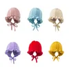 Nouveau design bébé chaud bonnets chapeau fantaisie filles fleur de Lotus casquette polaire doublé hiver tricot laine chapeaux enfant en bas âge ski neige bonnet mignon bébé fille faveur photographie casquette prop