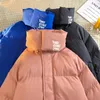 Parkas en duvet pour hommes coréen hiver Ripstop veste matelassée Couple solide Zip chaud épaissir rembourré coton manteau Klein bleu surdimensionné Puffer 221207