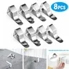 Table Cloth 8 Pcs Of 5.1 2.6 1.3cm Tablecloth Fixed Clip Stainless Steel Clamps Holder Home Textile Supplies